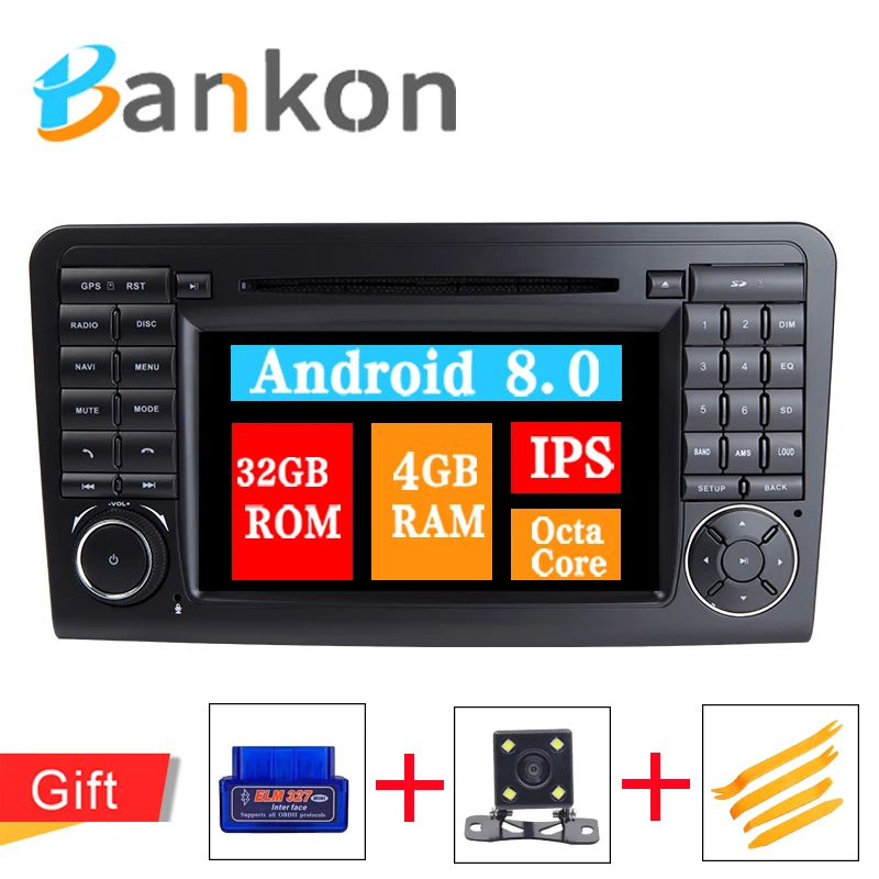 Android 8 0 Octa Core автомобильный Радио gps навигатор для Mercedes Benz/ML/GL CLASS W164 ML350 ML500 GL320 dvd