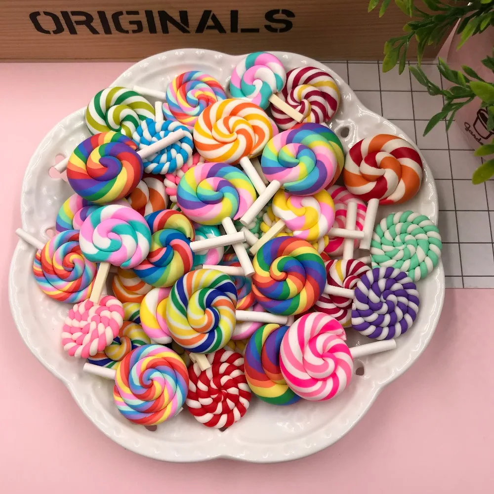 5pcs New Coming Hot Kawaii Miniature Clay Rainbow Lollipop, for Phone Decoration, Crafts Making, Scrapbooking DIY
5pcs New Coming Hot Kawaii Miniature Clay Rainbow Lollipop, for Phone Decoration, Crafts Making, Scrapbooking DIY