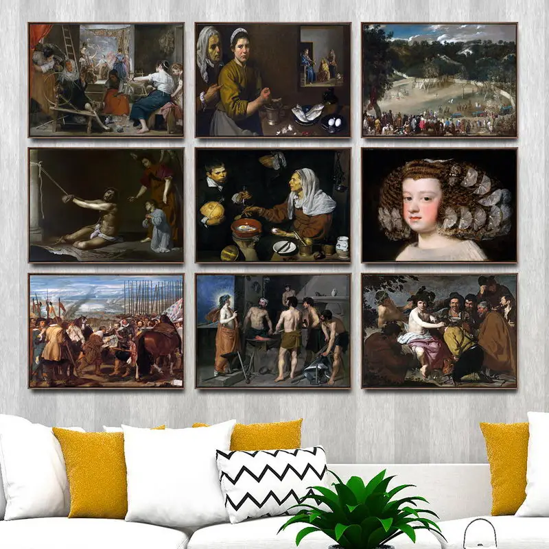 Canvas Pictures Home Decor Paintings Wall Art HD Prints Spanish Velazquez Figure Nordic Creative Poster Modular For Living Room
Canvas Pictures Home Decor Paintings Wall Art HD Prints Spanish Velazquez Figure Nordic Creative Poster Modular For Living Room