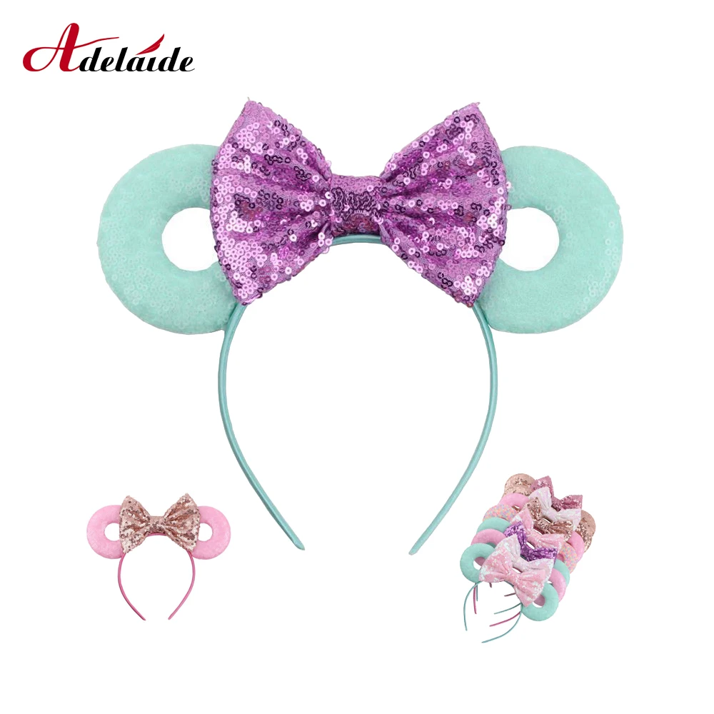 5"Minnie Glitter Ears Hair Bows Headband 2019 New Arrival Glitter Sequins Bows Donut Hair band For Kids Girls Hair Accessories
5"Minnie Glitter Ears Hair Bows Headband 2019 New Arrival Glitter Sequins Bows Donut Hair band For Kids Girls Hair Accessories