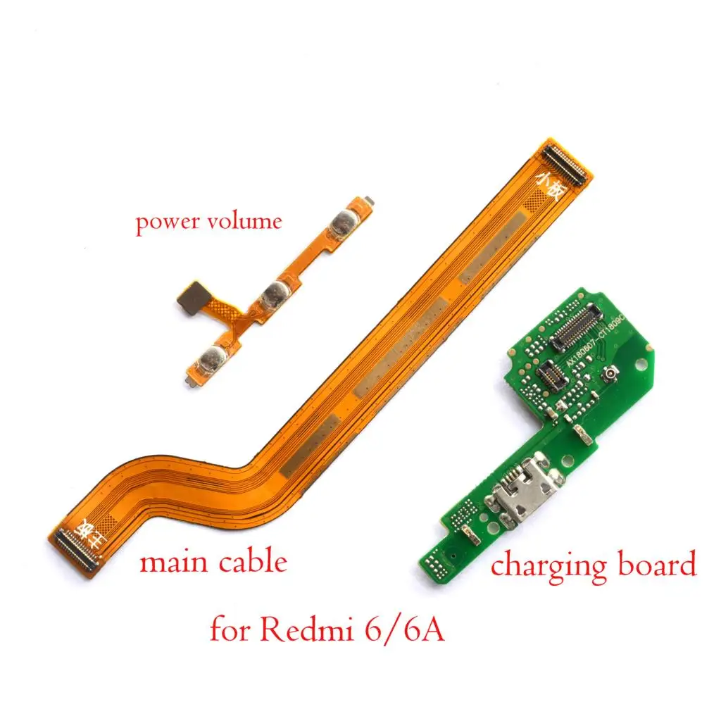 New power on/off main board connector flex USB charging charger connector flex cable microphone For Xiaomi Redmi 6 6A
New power on/off main board connector flex USB charging charger connector flex cable microphone For Xiaomi Redmi 6 6A