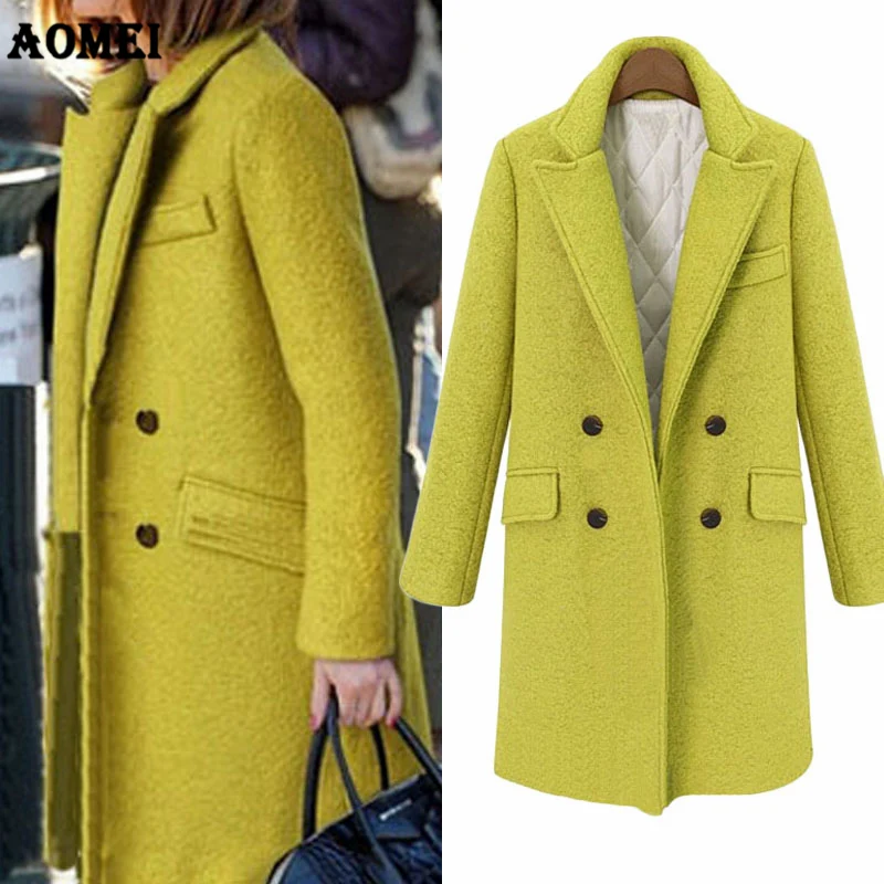 Woman Wool Coat Quilted Thicken High Quality Winter Jacket Women Slim Woolen Long Cashmere Blend Coats Cardigan Overcoat Elegant
Woman Wool Coat Quilted Thicken High Quality Winter Jacket Women Slim Woolen Long Cashmere Blend Coats Cardigan Overcoat Elegant