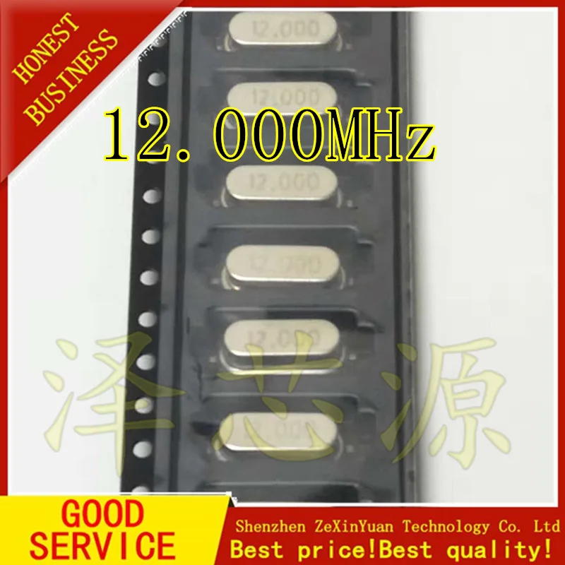 200 шт./лот 12 мес. МГц 000 HC-49SMD 49SMD 2Pin SMD XTAL Кварцевый резонатор |