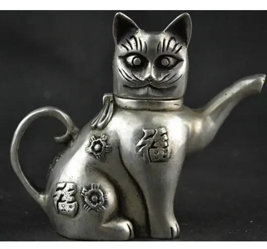 decoration copper silver factory outlets Chinese Collectible Decorate Handwork Old Tibet silver carving cat Lucky tea pot
decoration copper silver factory outlets Chinese Collectible Decorate Handwork Old Tibet silver carving cat Lucky tea pot