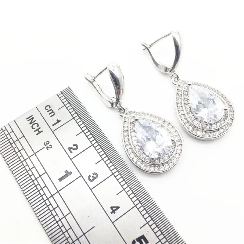 Jewelry Set 925 Sterling Silver Water Drop Clear Zircon White Crystal Ring Size 6# 7# 8# 9# 10# Free Shipping
Jewelry Set 925 Sterling Silver Water Drop Clear Zircon White Crystal Ring Size 6# 7# 8# 9# 10# Free Shipping