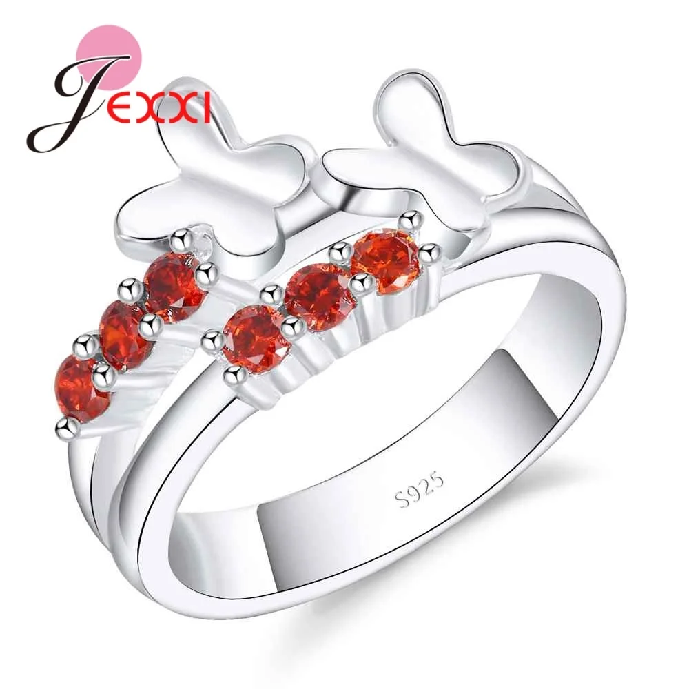 2 Row Fashion Hollow Silver Ring Pved Orange Crystal Cute Double Butterfly Jewelry for Women Girls 925 Sterling SilverParty Anel
2 Row Fashion Hollow Silver Ring Pved Orange Crystal Cute Double Butterfly Jewelry for Women Girls 925 Sterling SilverParty Anel