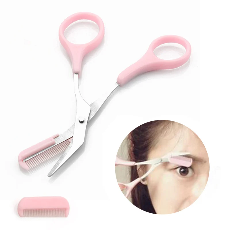 1pc Eyebrow Trimmer Scissors Comb Eyelash Hair Cutter Remover Hair Removal Grooming Shaping Makeup Tool
1pc Eyebrow Trimmer Scissors Comb Eyelash Hair Cutter Remover Hair Removal Grooming Shaping Makeup Tool