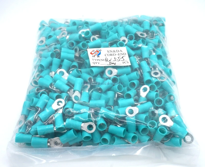 500 Pcs/PACK RV5.5-5 AWG Yellow Sleeve Pre Insulated Ring Terminals Wire Connector
500 Pcs/PACK RV5.5-5 AWG Yellow Sleeve Pre Insulated Ring Terminals Wire Connector