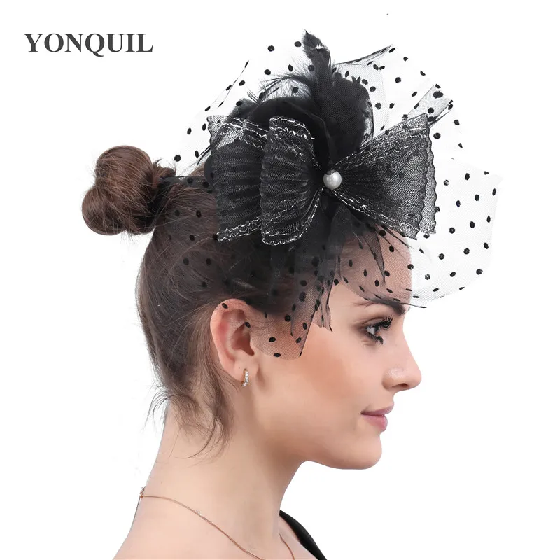 Black Top Party Hats Women Ladies Derby Headwear Children Show Race Hair Accessories Fascinator Hair Clips Feather Bridal SYF629
Black Top Party Hats Women Ladies Derby Headwear Children Show Race Hair Accessories Fascinator Hair Clips Feather Bridal SYF629