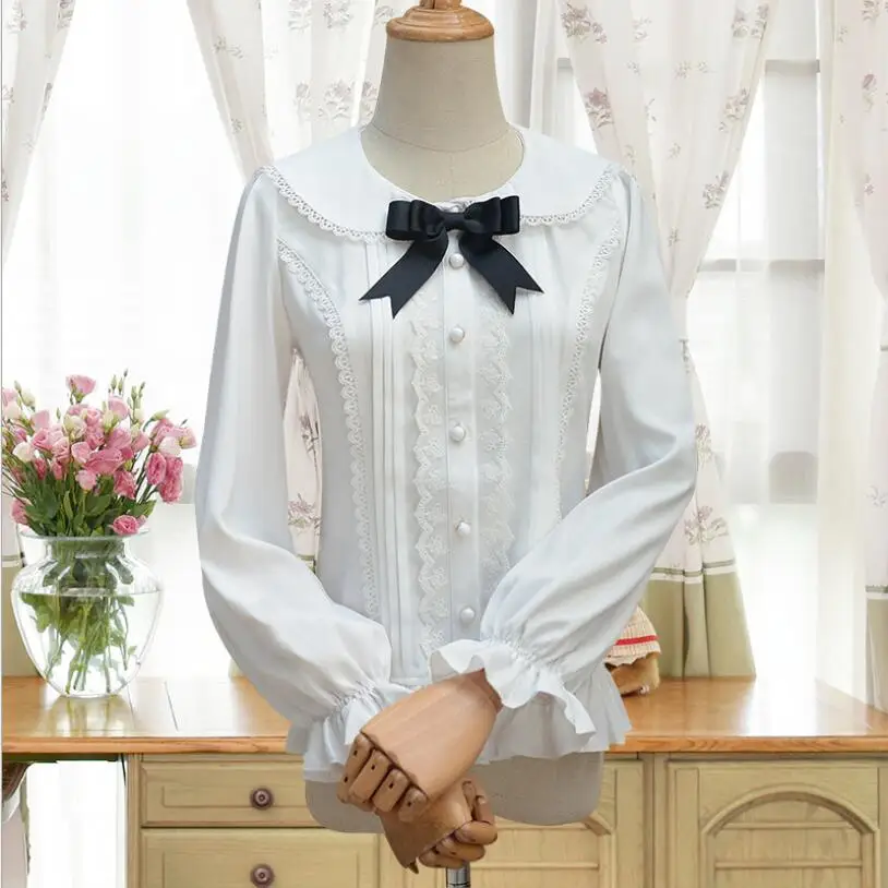 2019 spring and autumn new LOLITA cute cat ears fashion sweet temperament chiffon long-sleeved shirt
2019 spring and autumn new LOLITA cute cat ears fashion sweet temperament chiffon long-sleeved shirt