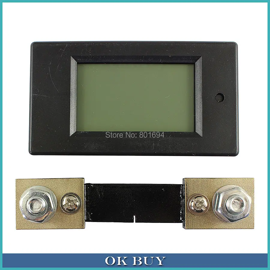 DC 6.5~100V 100A DC Digital LCD Multi-functional Meter Module Voltage Current Active Power Energy Meters with External Shunt
DC 6.5~100V 100A DC Digital LCD Multi-functional Meter Module Voltage Current Active Power Energy Meters with External Shunt