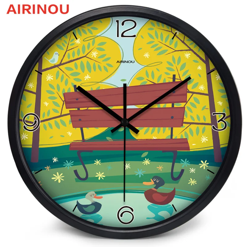 Airinou Children Baby Room Wall Clock Lovely Circular Glass Cartoon Duck The River Front
Airinou Children Baby Room Wall Clock Lovely Circular Glass Cartoon Duck The River Front