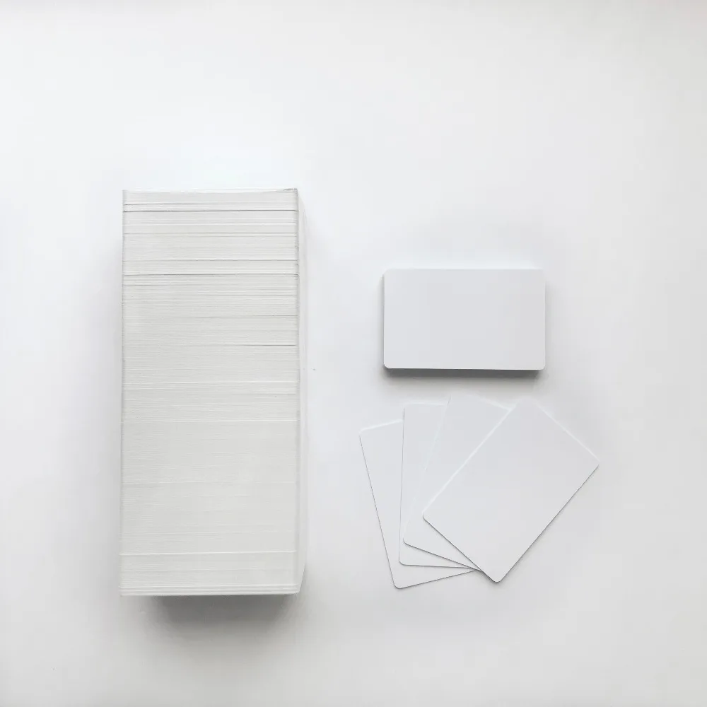 100 шт./лот 0 6 мм толщина белая заготовка для струйной печати ПВХ карта клубной ID