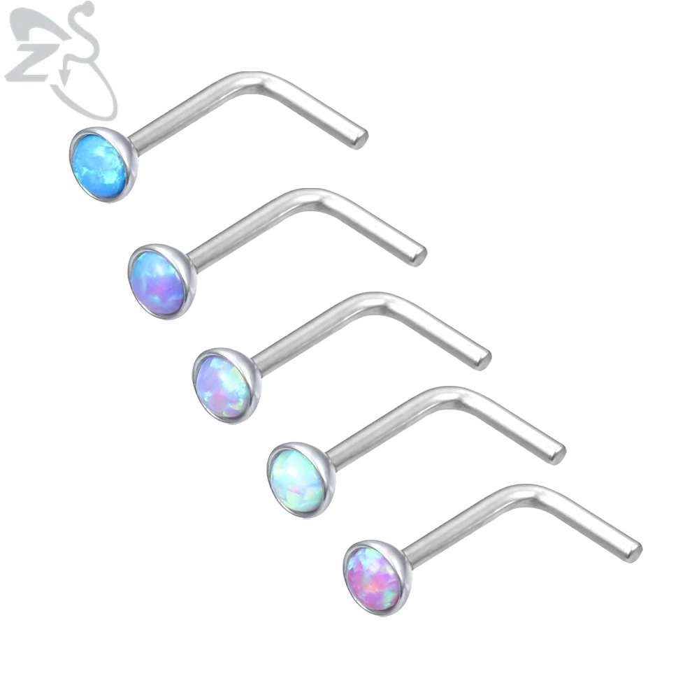ZS 1 Pcs Fire Opal Stone Nose Stud for Women Indian Stainless Steel Nose Piercing 7 Shape Zircon Bar Body Piercing Sexy Jewelry
ZS 1 Pcs Fire Opal Stone Nose Stud for Women Indian Stainless Steel Nose Piercing 7 Shape Zircon Bar Body Piercing Sexy Jewelry