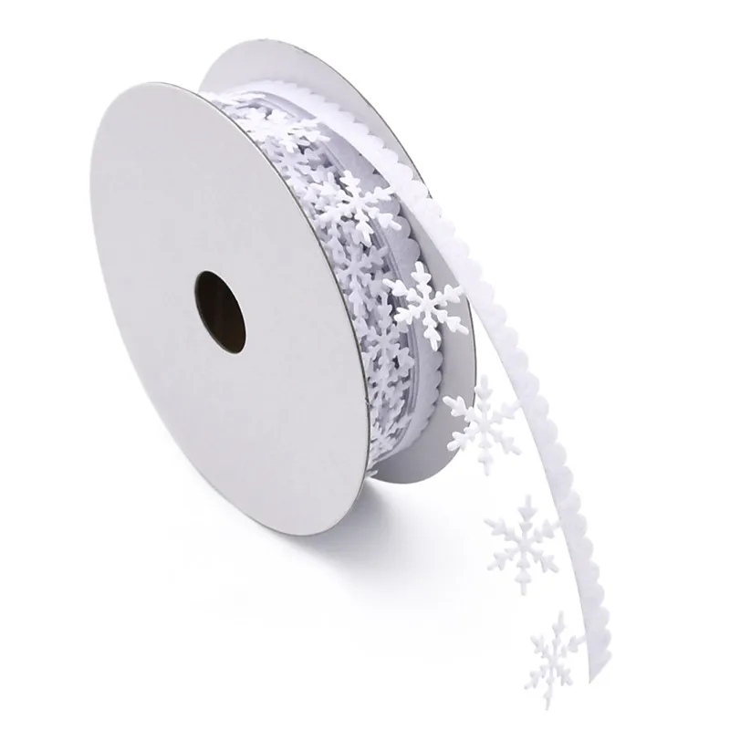 1inch 25mm ultrasonic pressed snowflake non-wovens fabric ribbon tape for christmas party supplier 5meters
1inch 25mm ultrasonic pressed snowflake non-wovens fabric ribbon tape for christmas party supplier 5meters