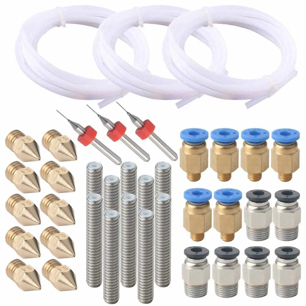 3d 6pcs Pc4-m6 Fittings + 6pcs Pc4-m10 Fittings + 10pcs Nozzle Print Heads + 10pcs Nozzle Throat Tubes + 3pcs Cleaning Needles
3d 6pcs Pc4-m6 Fittings + 6pcs Pc4-m10 Fittings + 10pcs Nozzle Print Heads + 10pcs Nozzle Throat Tubes + 3pcs Cleaning Needles
