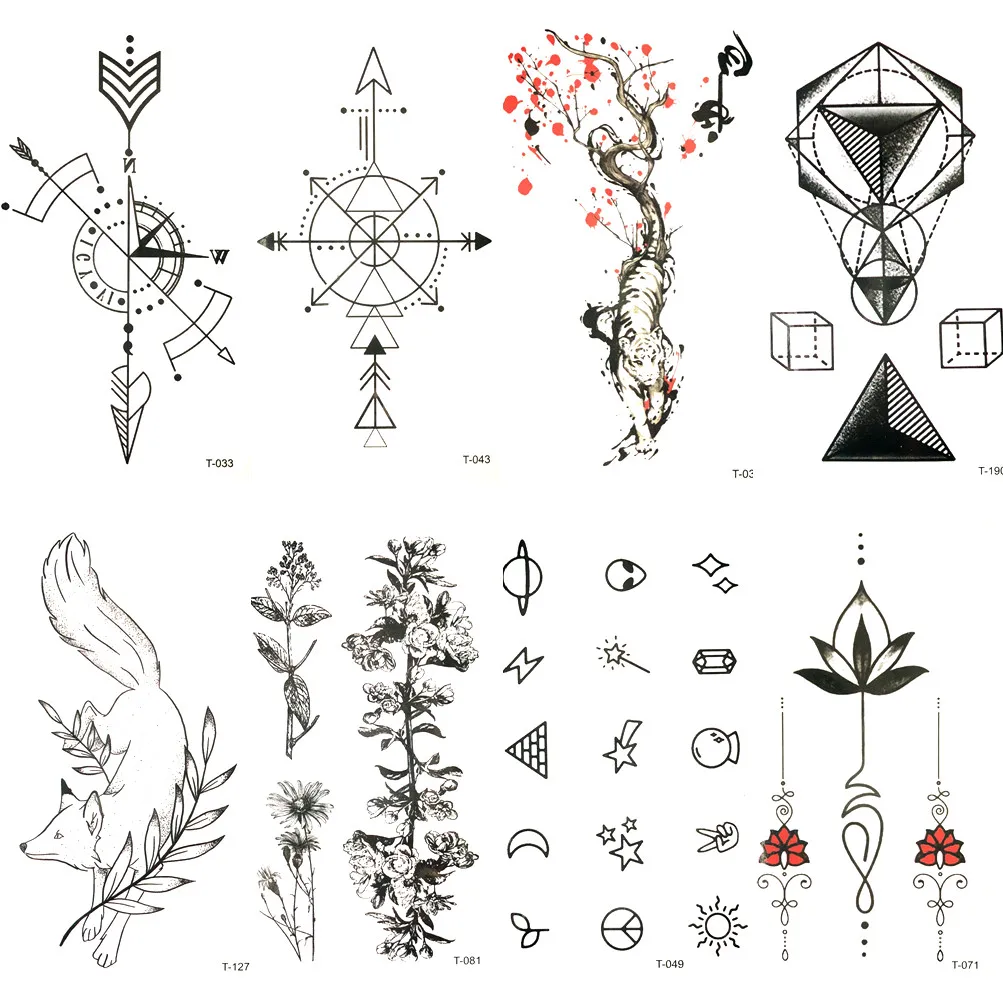 Lovely Black Compass Arrow Temporary Tattoo Red Plum Tiger Waterproof Tattoo Men Body Arm Art Tatoo Stickers Women Hands Paste
Lovely Black Compass Arrow Temporary Tattoo Red Plum Tiger Waterproof Tattoo Men Body Arm Art Tatoo Stickers Women Hands Paste