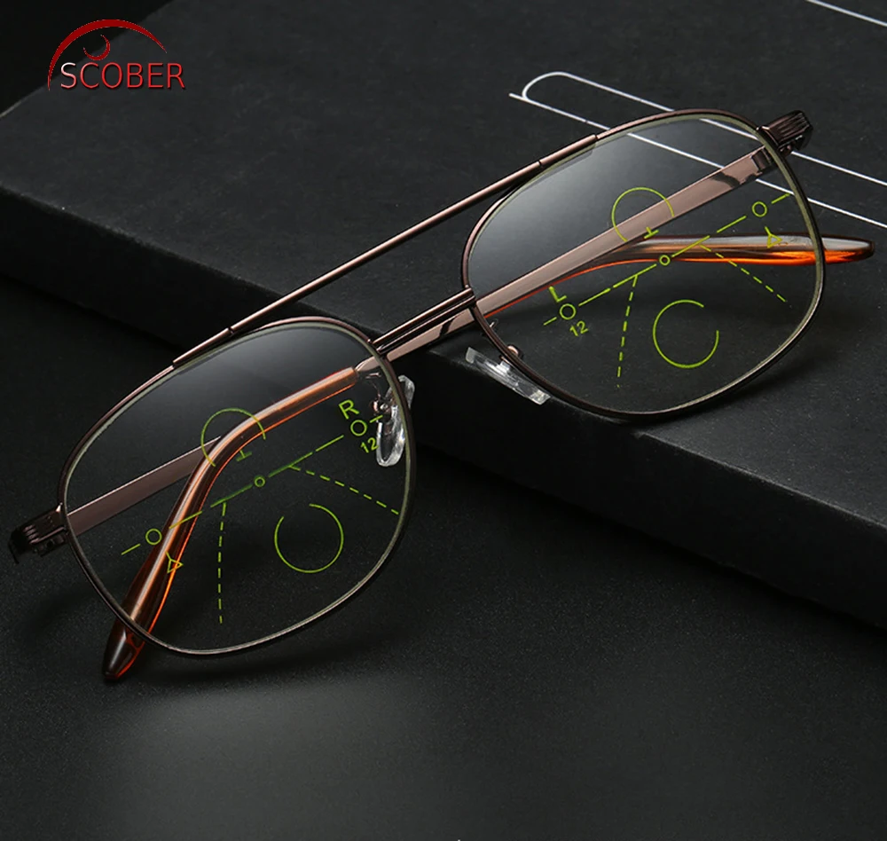 2019 = Scober Double Bridge Frame For Intelligence Progressive Multifocal Commercial Reading Glasses Bifocal +1 +1.5 +2 To +4
2019 = Scober Double Bridge Frame For Intelligence Progressive Multifocal Commercial Reading Glasses Bifocal +1 +1.5 +2 To +4