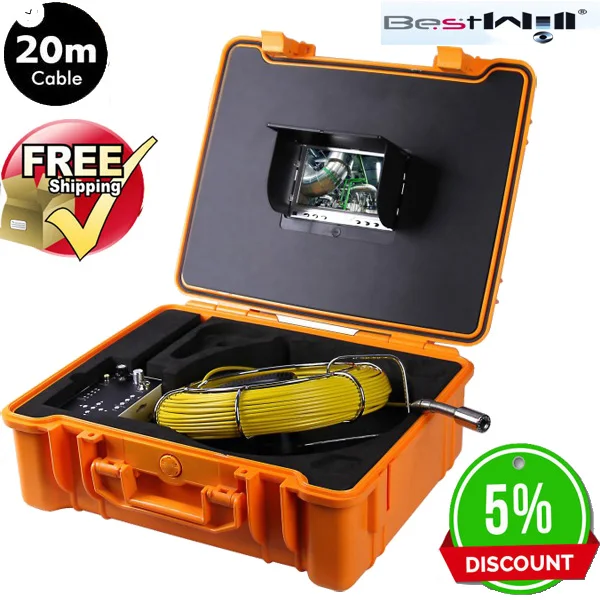 Sony 1000TVL 20M Cable 7 inch TFT LCD Monitor Aluminum Case Inspection Camera System 20m bestwill Borescope Pipe Sewer Camera
Sony 1000TVL 20M Cable 7 inch TFT LCD Monitor Aluminum Case Inspection Camera System 20m bestwill Borescope Pipe Sewer Camera