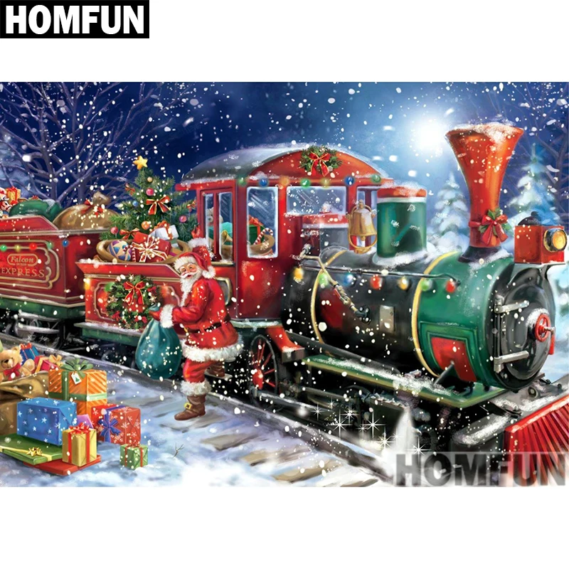 HOMFUN Full Square/Round Drill 5D DIY Diamond Painting "Christmas Santa Claus Train" Embroidery Cross Stitch 5D Decor A00929
HOMFUN Full Square/Round Drill 5D DIY Diamond Painting "Christmas Santa Claus Train" Embroidery Cross Stitch 5D Decor A00929