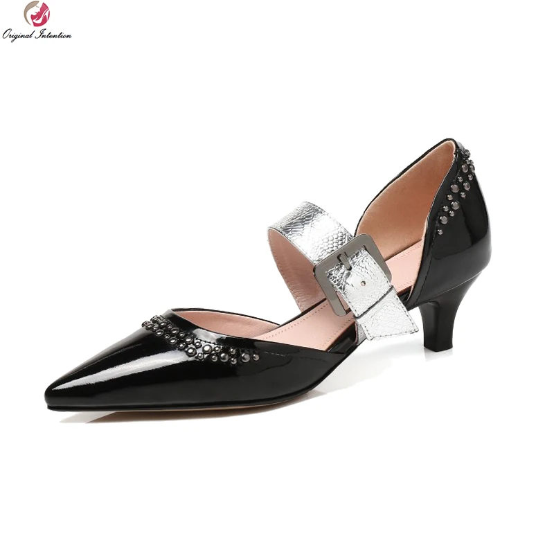 Original Intention Gorgeous Women Pumps Real Leather Pointed Toe Spike Heels Pumps Black White Green Shoes Woman US Size 3-13
Original Intention Gorgeous Women Pumps Real Leather Pointed Toe Spike Heels Pumps Black White Green Shoes Woman US Size 3-13