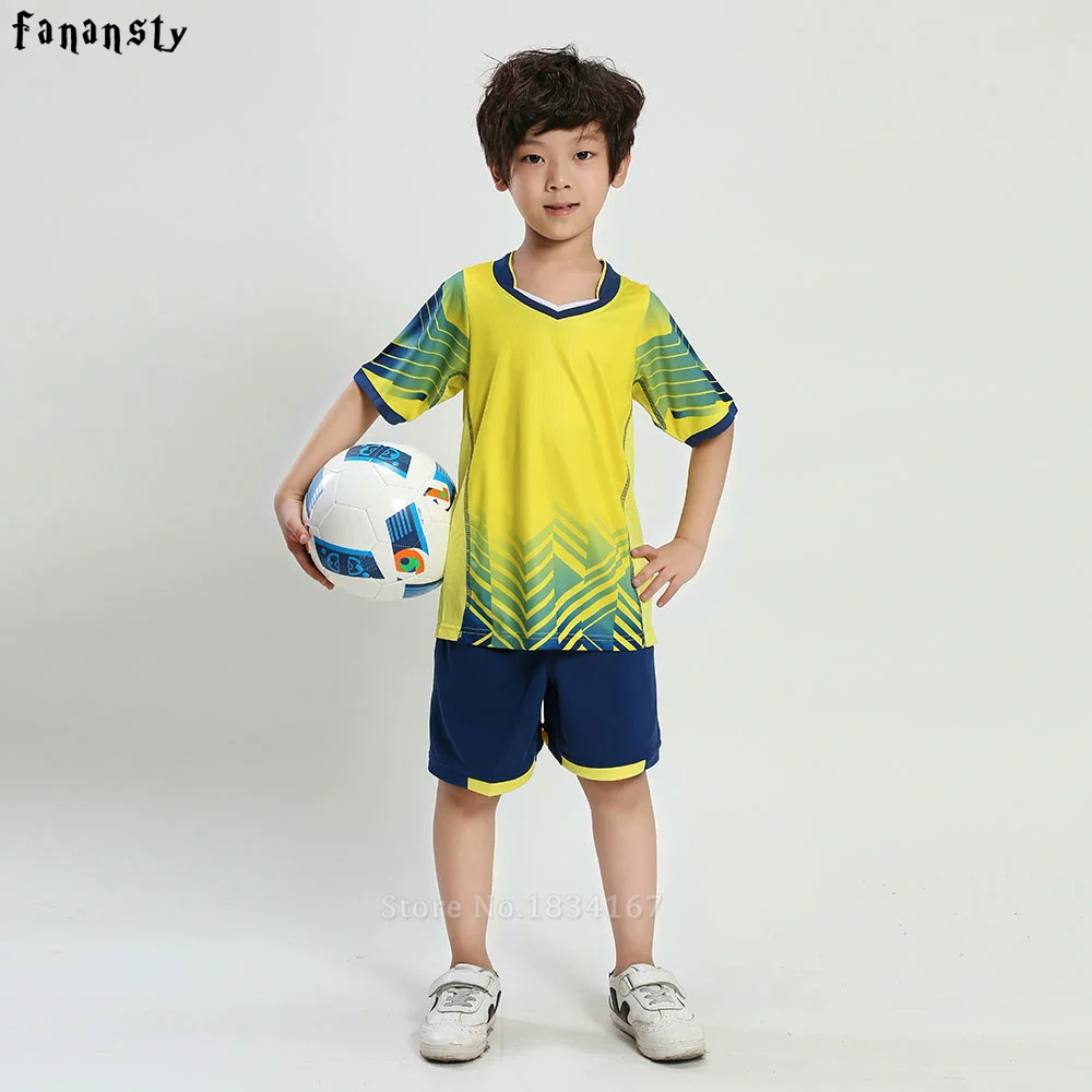 Football jersey set New Kids Soccer Training Suits Sports Sets Football Kits Boys Custom Jerseys Children Uniforms Sportswear
Football jersey set New Kids Soccer Training Suits Sports Sets Football Kits Boys Custom Jerseys Children Uniforms Sportswear