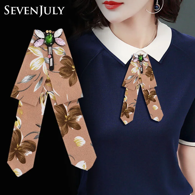 Женская блуза из цветочной ткани брошь в форме Стрекоза со стразами украшение