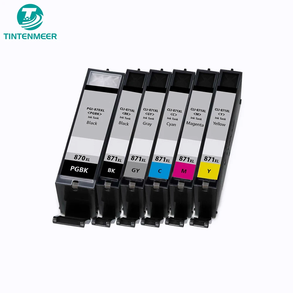 TINTENMEER INK CARTRIDGE PGI870XL CLI871XL PGI-870 CLI-871 COMPATIBLE FOR CANON PIXMA TS5080 TS6080 TS8080 TS9080 PRINTER
TINTENMEER INK CARTRIDGE PGI870XL CLI871XL PGI-870 CLI-871 COMPATIBLE FOR CANON PIXMA TS5080 TS6080 TS8080 TS9080 PRINTER