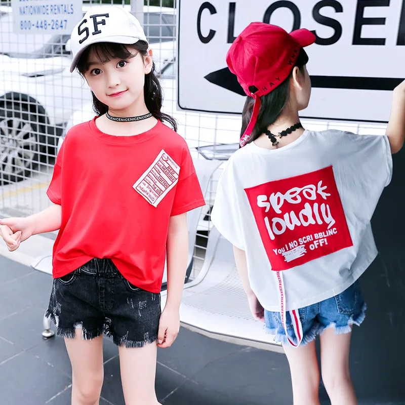 Children's T-shirt Boys Girls Fashion Letter Print Short Sleeve T-Shirts Hip Hop Style Teen Girl Tops Shirts Kids Clothes
Children's T-shirt Boys Girls Fashion Letter Print Short Sleeve T-Shirts Hip Hop Style Teen Girl Tops Shirts Kids Clothes