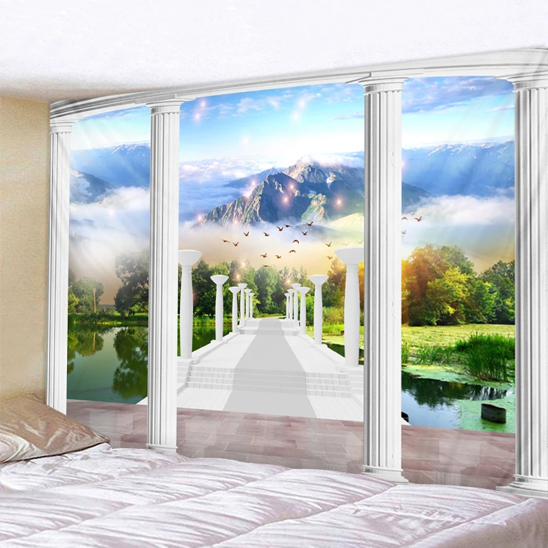 Large Wall Tapestry Beautiful Natural Mountain Scenery Hippie Psychedelic Tapestry Wall Hanging Couch Blanket Home Decor
Large Wall Tapestry Beautiful Natural Mountain Scenery Hippie Psychedelic Tapestry Wall Hanging Couch Blanket Home Decor