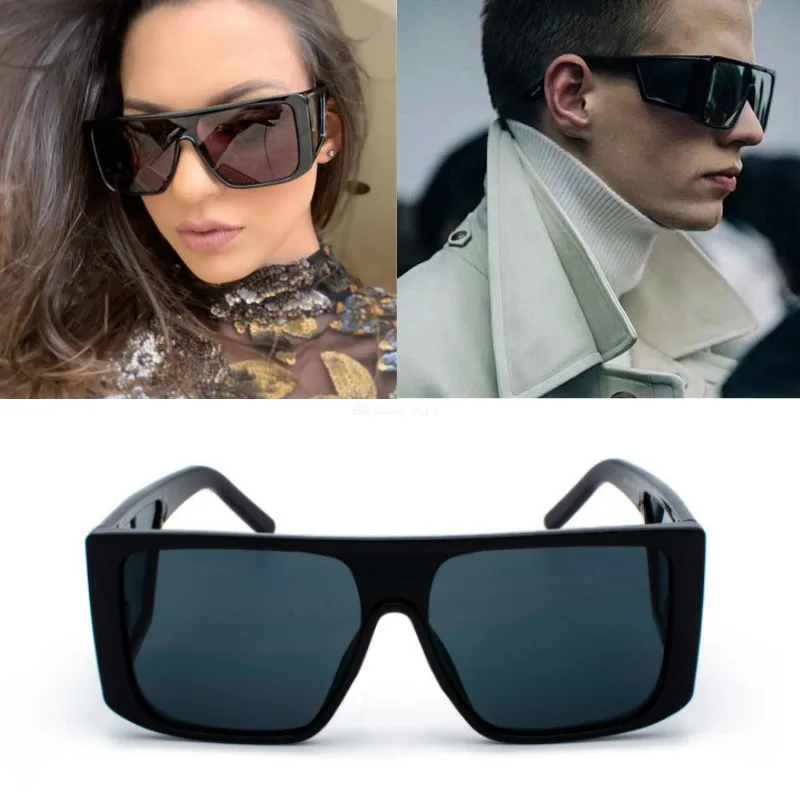 Цельные солнцезащитные очки для мужчин и женщин роскошные Брендовые винтажные