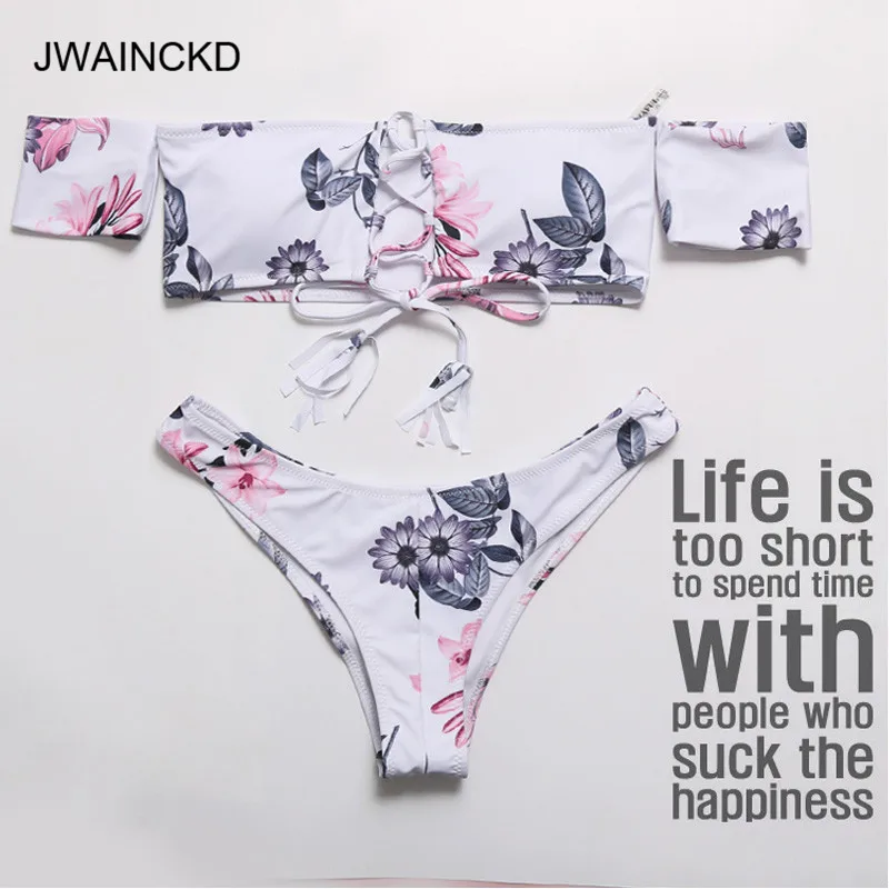 JWAINCKD Sexy Bandeau Bikinis Swimsuit Push Up Swimwear Women Brazilian Bikini Set Bathing Suit Strap Warp String Biquini Mujer
JWAINCKD Sexy Bandeau Bikinis Swimsuit Push Up Swimwear Women Brazilian Bikini Set Bathing Suit Strap Warp String Biquini Mujer