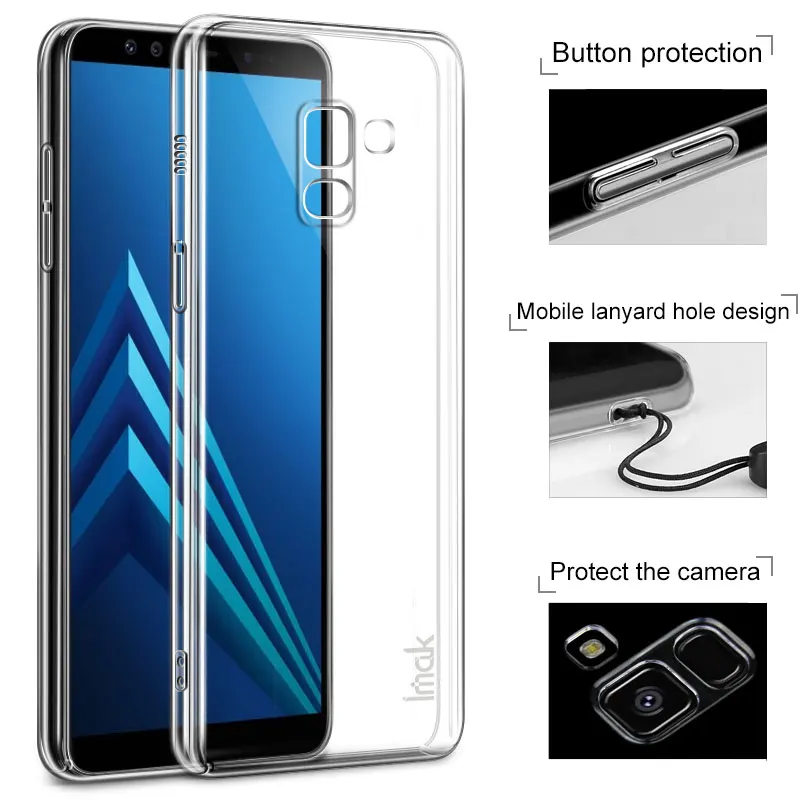 Чехол для Samsung Galaxy A8 2018 plus чехол Imak Full surround PC Жесткий телефона Пластиковые чехлы