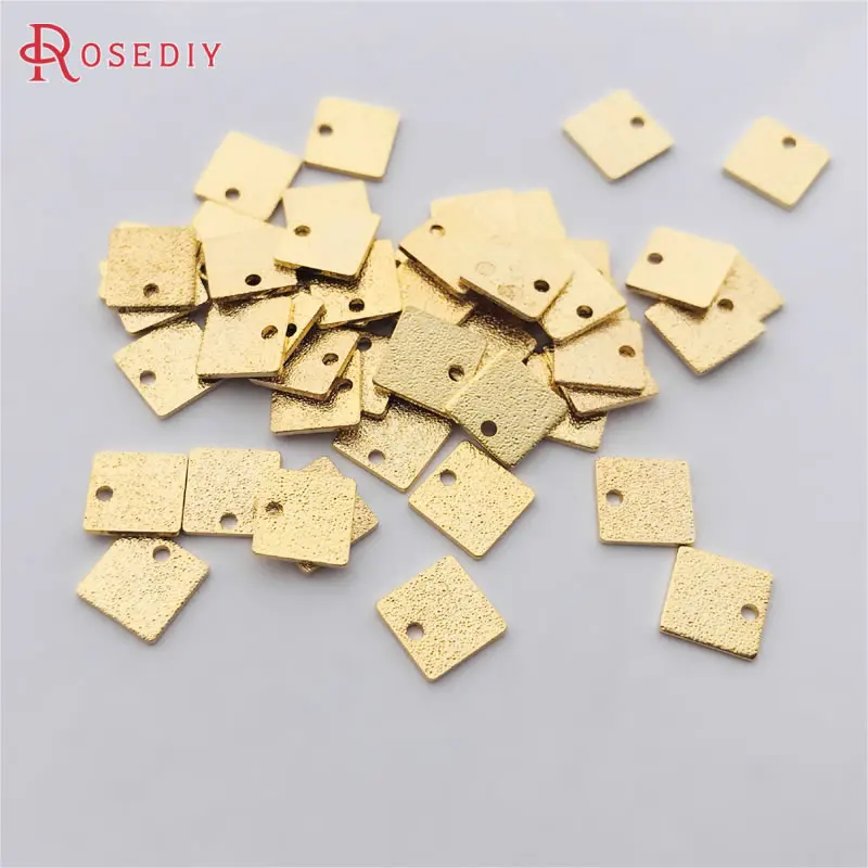 (33638-G)40PCS 8MM thickness 0.7MM 24K Gold Color Brass Frosted Square Charms Jewelry Making Supplies Diy Findings Accessories
(33638-G)40PCS 8MM thickness 0.7MM 24K Gold Color Brass Frosted Square Charms Jewelry Making Supplies Diy Findings Accessories