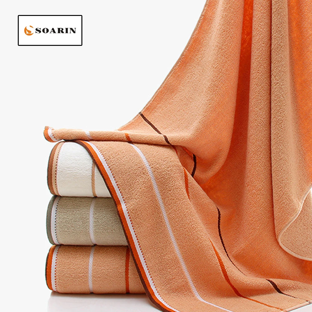 SOARIN Solid Stripe Cotton Bath Towel Home Soft Absorvente Toalhas De Banho Serviettes De Plage Pour Adultes Beach Pool Badlaken
SOARIN Solid Stripe Cotton Bath Towel Home Soft Absorvente Toalhas De Banho Serviettes De Plage Pour Adultes Beach Pool Badlaken