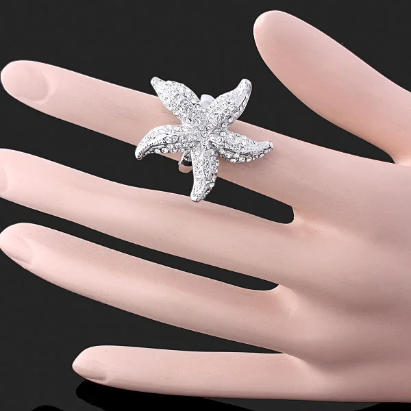 Кольцо женское в стиле ретро, прозрачное/зеленое, стразы, украшение в виде морской звезды, 2018
Кольцо женское в стиле ретро, прозрачное/зеленое, стразы, украшение в виде морской звезды, 2018