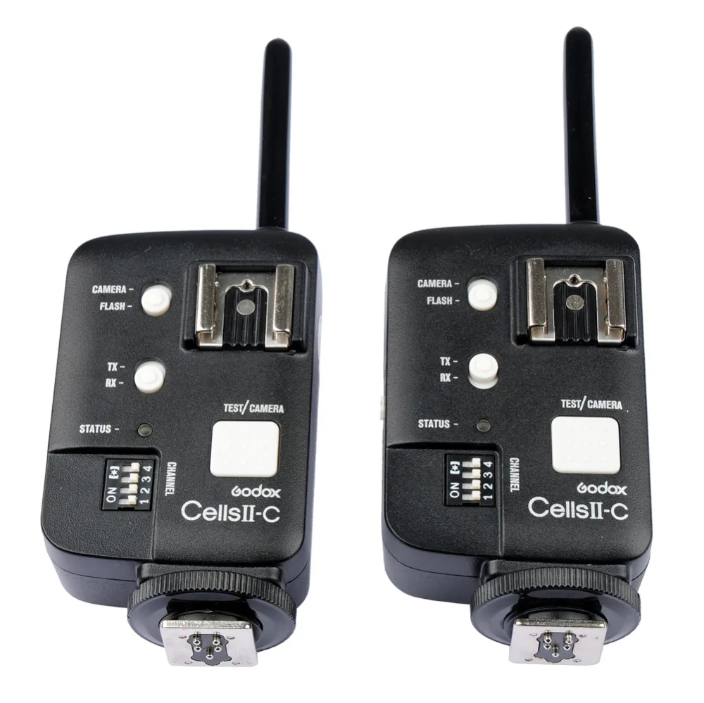 2 шт. GODOX Cells II-C беспроводной вспышки Speedlite триггер приемопередатчик Комплект для Canon 6D 7D 5D Mark II 5D Mark III 60D 70D 650D
2 шт. GODOX Cells II-C беспроводной вспышки Speedlite триггер приемопередатчик Комплект для Canon 6D 7D 5D Mark II 5D Mark III 60D 70D 650D