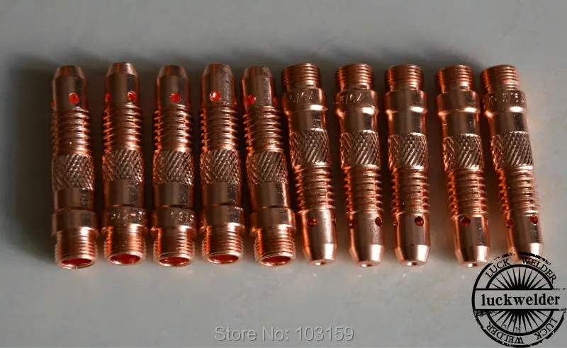 10 шт. 1/8 "3 2 мм разъем корпуса вольфрамовый держатель для серии WP17 18 26 TIG
