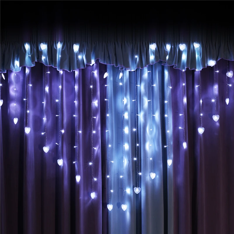 124 LED Fairy String Lights Love Heart USB Power Icicle Wedding Party Home Garden Bedroom Outdoor Indoor Wall Decoration
124 LED Fairy String Lights Love Heart USB Power Icicle Wedding Party Home Garden Bedroom Outdoor Indoor Wall Decoration