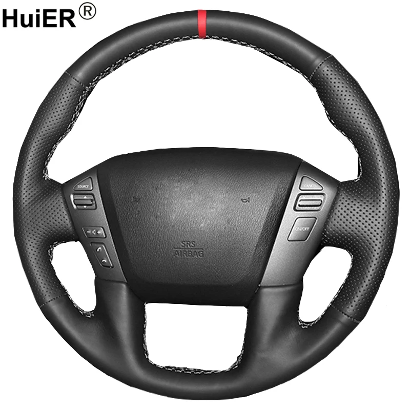 Ручное шитье HuiER чехол рулевого колеса автомобиля для Nissan Patrol 2011 - 2016 2017 2018 Infiniti QX56 2011 - 2013 QX80 2013 - 2017
Ручное шитье HuiER чехол рулевого колеса автомобиля для Nissan Patrol 2011 - 2016 2017 2018 Infiniti QX56 2011 - 2013 QX80 2013 - 2017