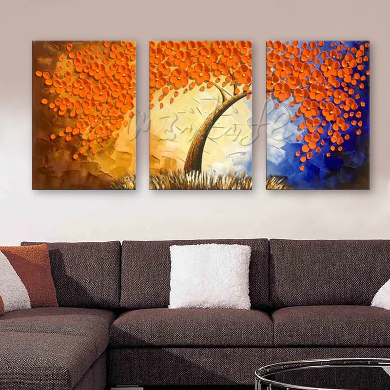 3 Pieces Panel Wall Art Palette Knife Hand Painted Flower Oil painting On Canvas Wall Pictures Painting For Living Room blossom
3 Pieces Panel Wall Art Palette Knife Hand Painted Flower Oil painting On Canvas Wall Pictures Painting For Living Room blossom