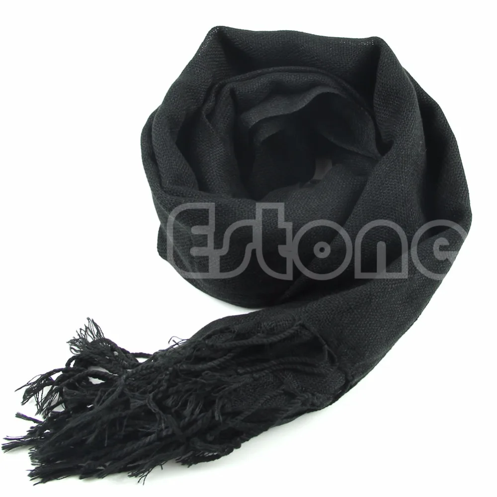 

8 colors Fashion Womens Winter Warm Cashmere Silk Solid Pashmina Long Shawl Wrap Scarf hot sell
