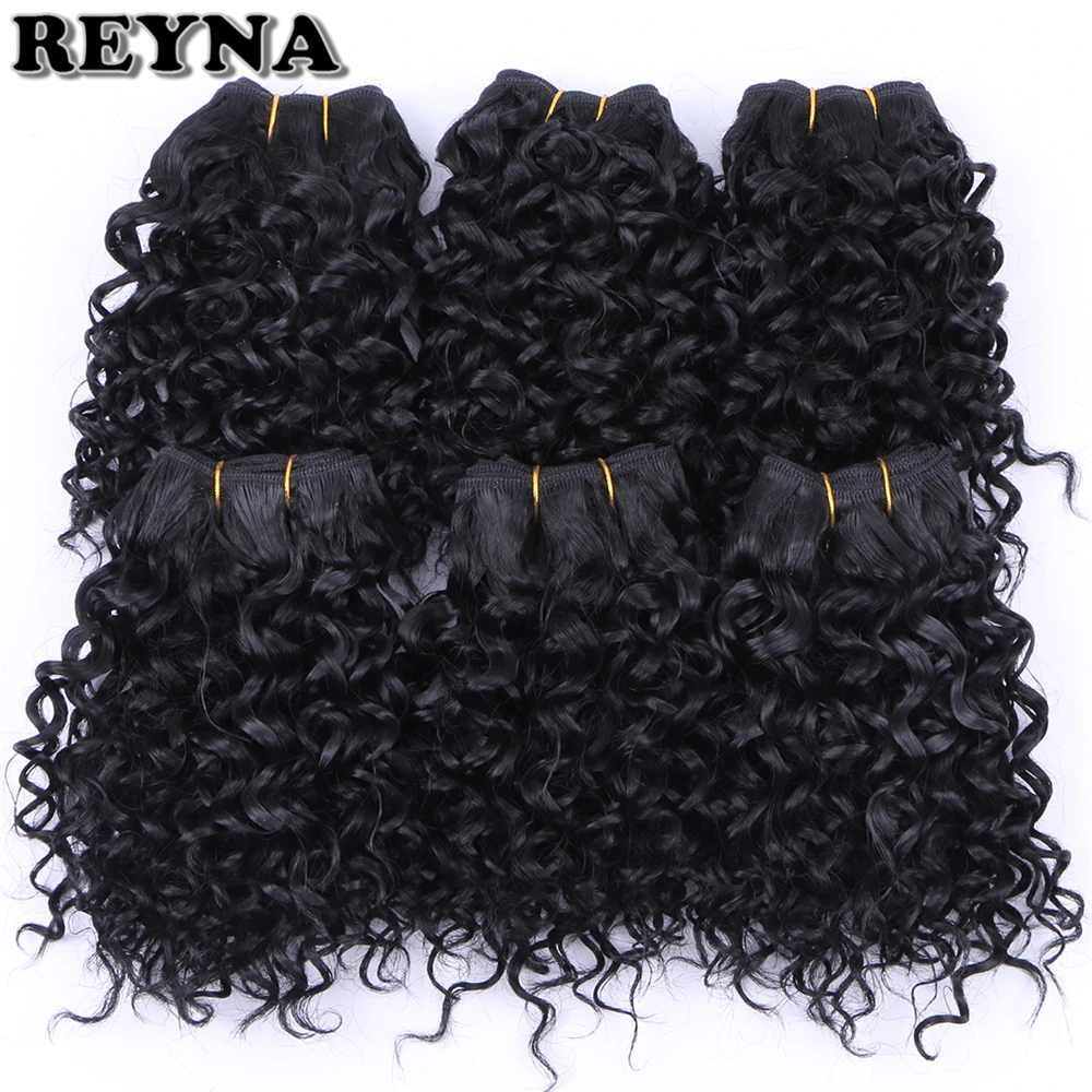 REYNA Kinky Curly Synthetic Hair extension For Women High Temperature Fiber Weave Hair Bundles 6 Pieces 210 Gram hair
REYNA Kinky Curly Synthetic Hair extension For Women High Temperature Fiber Weave Hair Bundles 6 Pieces 210 Gram hair