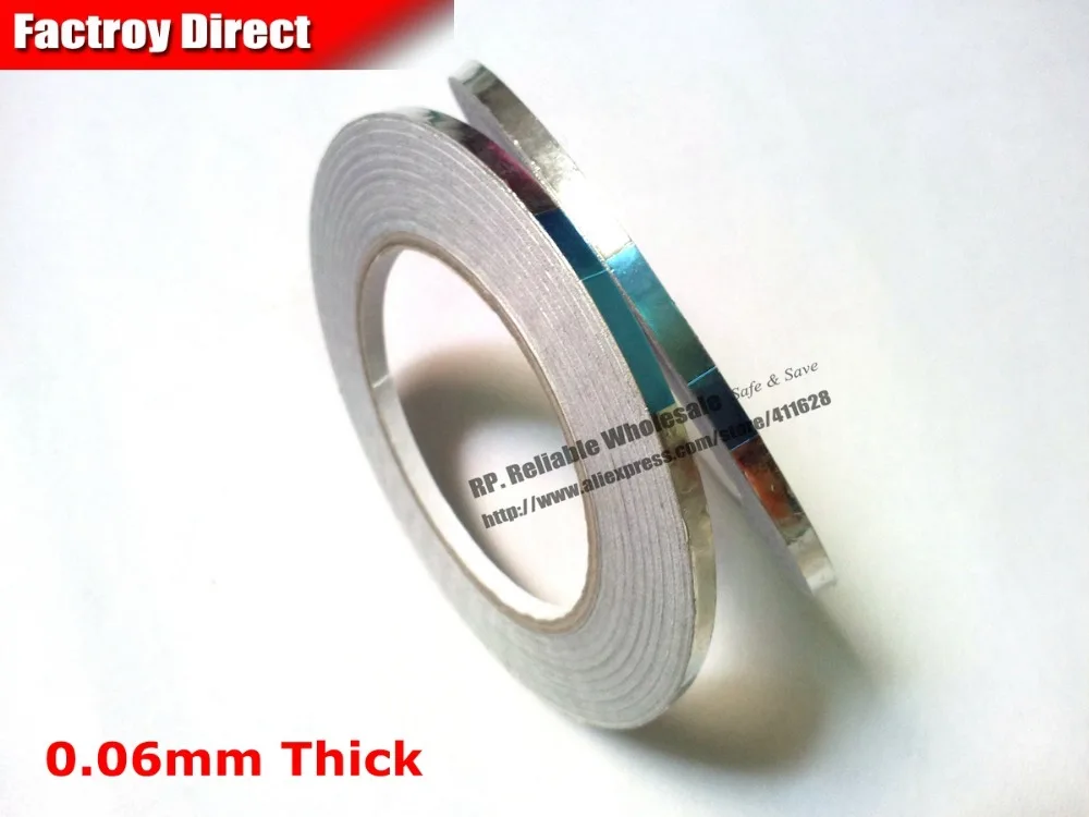 0.06mm Thick, 2 Rolls 8mm*40Meters Single Sided Adhesive Aluminum Foil Tape for PDA PDP LED Phone EMI Shielding
0.06mm Thick, 2 Rolls 8mm*40Meters Single Sided Adhesive Aluminum Foil Tape for PDA PDP LED Phone EMI Shielding