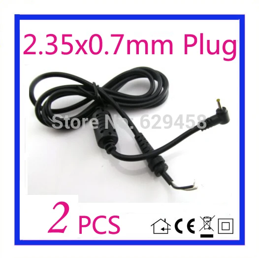 2PCS 2.35*0.7mm / 2.35x0.7mm DC Power Charger Plug Cable Connector for Asus EEE PC Netbook adapter Free shipping
2PCS 2.35*0.7mm / 2.35x0.7mm DC Power Charger Plug Cable Connector for Asus EEE PC Netbook adapter Free shipping