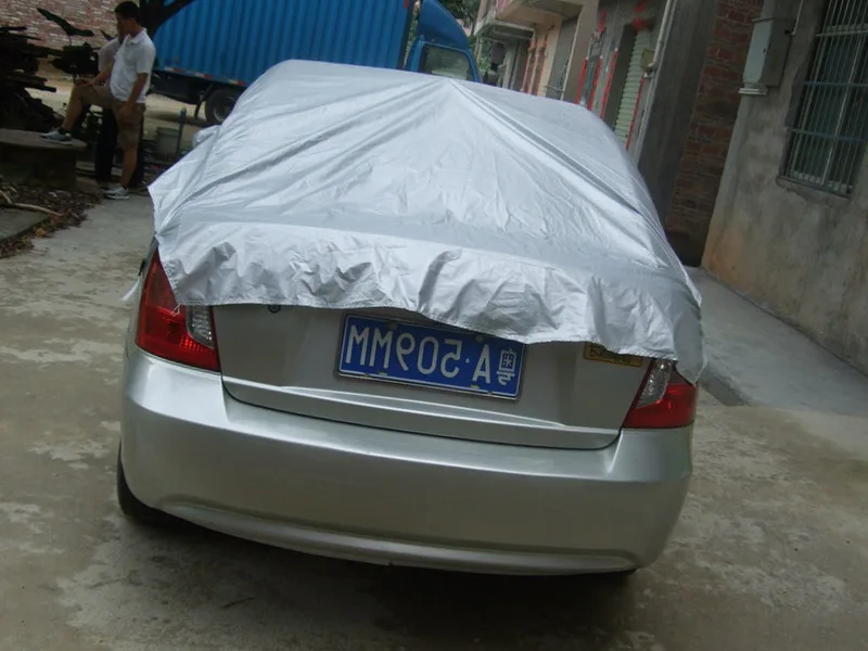 Dustproof Waterproof Prevent PVC Universal Half Car Covers Silver Heat Cold Sun Rain Snow for all these weather
Dustproof Waterproof Prevent PVC Universal Half Car Covers Silver Heat Cold Sun Rain Snow for all these weather