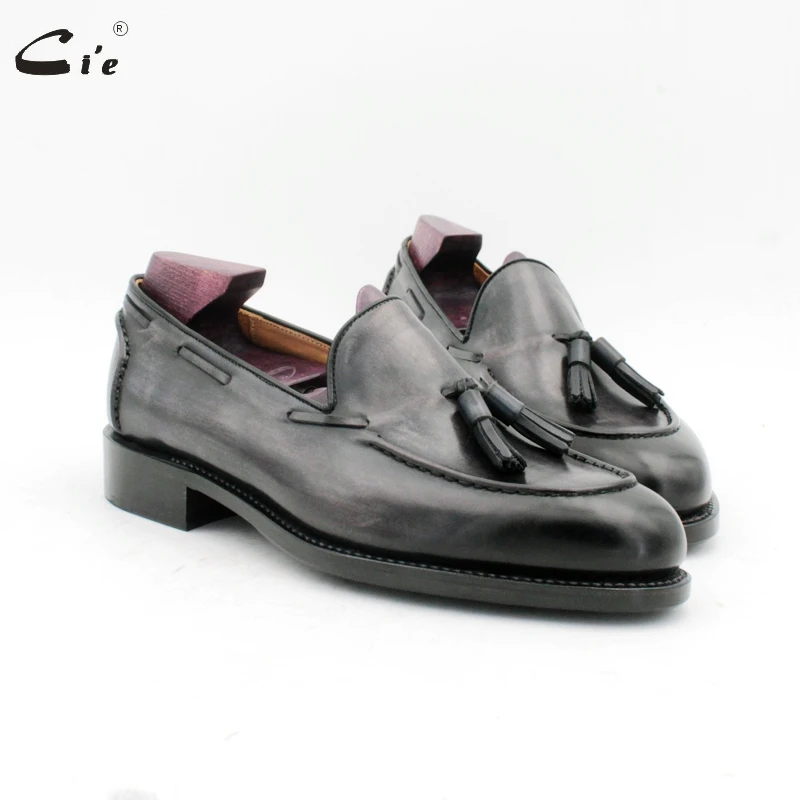 cie round toe hand stitching tassels patina gray goodyear boat shoe handmade men's slip-on casual calf leather men loafer187
cie round toe hand stitching tassels patina gray goodyear boat shoe handmade men's slip-on casual calf leather men loafer187