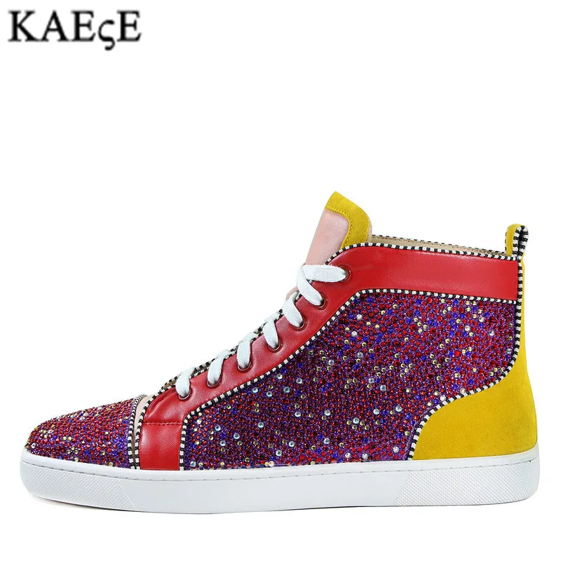 Kaeve Men Patchwork Multicolor Rhinestone Sneaker Lace-up Flat High Top Men Camping Shoes EU39-EU47
Kaeve Men Patchwork Multicolor Rhinestone Sneaker Lace-up Flat High Top Men Camping Shoes EU39-EU47