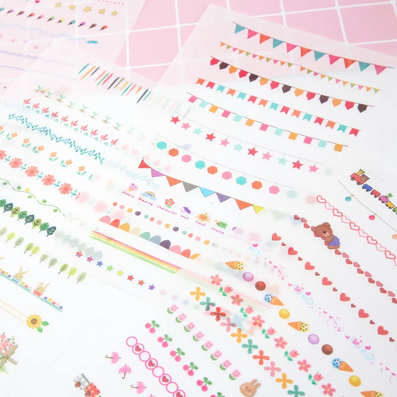 5PCS Lovely New Segmenting Line Diary Decorative Planner Stickers DIY Diary Scrapbooking Phone Index Seal Stickers
5PCS Lovely New Segmenting Line Diary Decorative Planner Stickers DIY Diary Scrapbooking Phone Index Seal Stickers