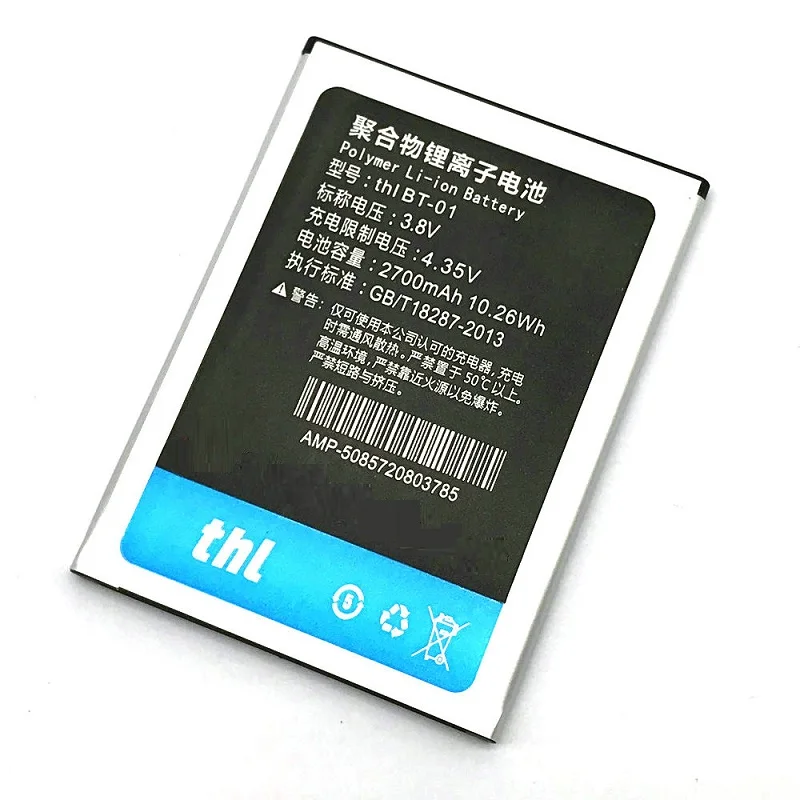 BT-01 For THL T100S Battery for THL T100 T11 DNS S5008 Batterie Bateria ACCU AKKU 2700mAh
BT-01 For THL T100S Battery for THL T100 T11 DNS S5008 Batterie Bateria ACCU AKKU 2700mAh